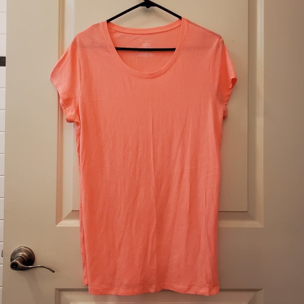 NO BOUNDRIES Salmon Capped Sleeve Shirt